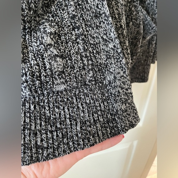 St. John’s Bay Charcoal long Knit Open Cardigan Women’s Size Medium - Picture 2 of 15